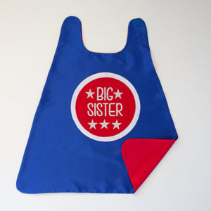 BIG SISTER CAPE - BLUE/RED