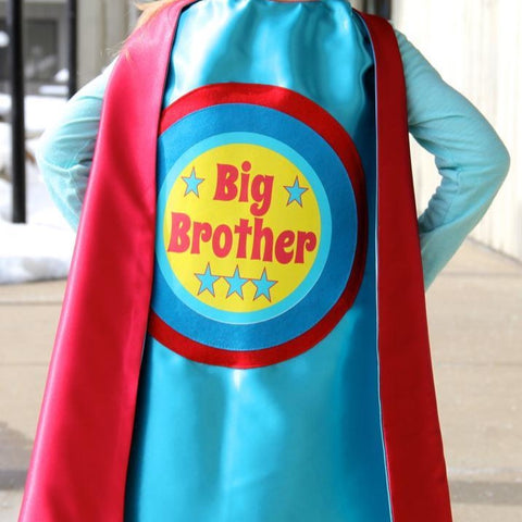 BIG BROTHER CAPE - TURQUOISE/RED